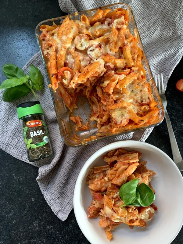 Creamy Tomato & Basil Pasta Bake - Low Fodmap Inspiration